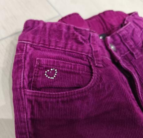 Predám dievčenské manchestrové nohavice, h&m,116