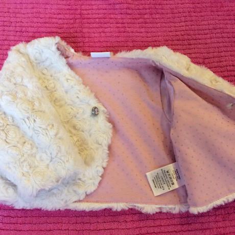 Pekný biely kožuštek, lindex,68