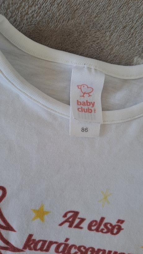 Vianočné tričko, baby club,86