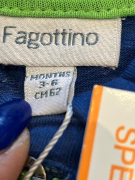 Chlapčenské tričko s golierom tmavomodré (3-6mes.), fagottino,62