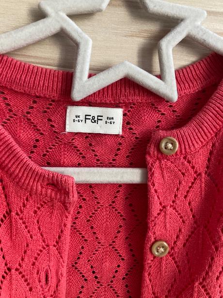 Letný dierkovany kardigan/sveter, f&f,110