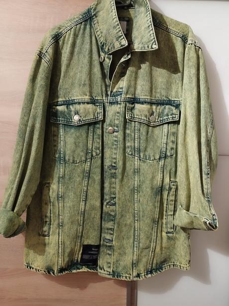 Riflová bunda, bershka,s