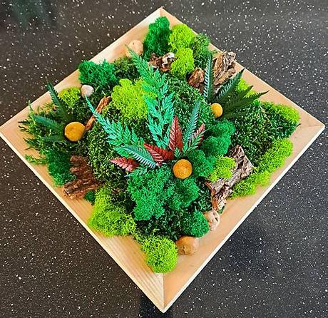 Machová dekorácia 30x30cm, 