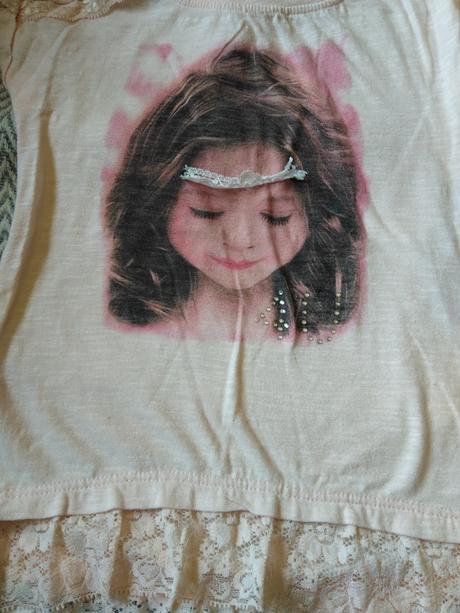 Tričko s čipkou, pepco,104