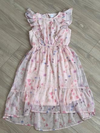 Lindex saty zo sifonu, kvietky, lindex,122