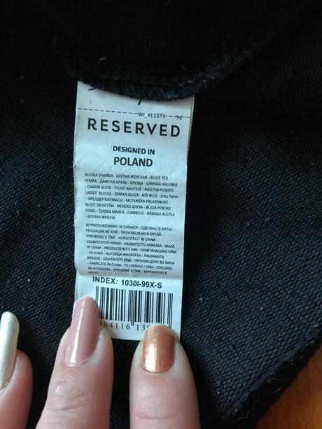 Tričko s rifľovými rukávmi, reserved,s