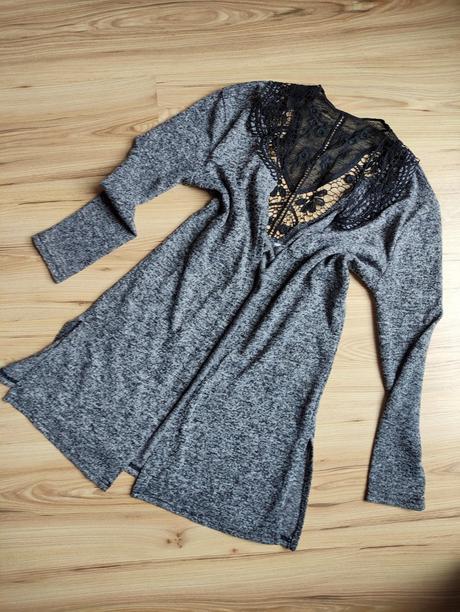 Tenší kardigán s čipkou, m