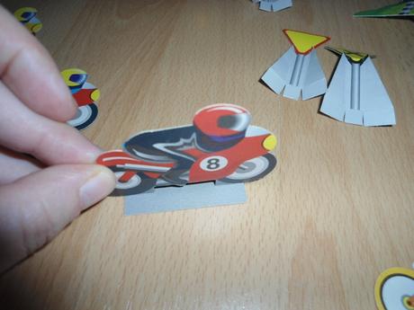 Papierove dopravne znacky, motorky, biky, 