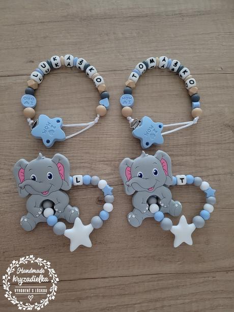 Hryzadielka a retiazky na cumlík, 