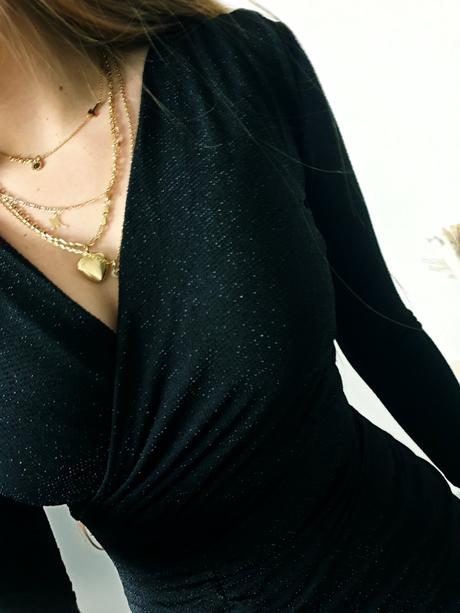 Čierne šaty s/m, orsay,s