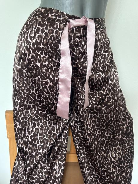 Satenove pyzamove nohavice, l