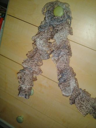 Šál so striebornou niťou, m