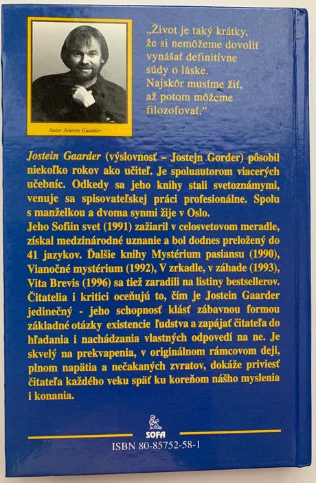Jostein gaarder - v zrkadle, v záhrade, 