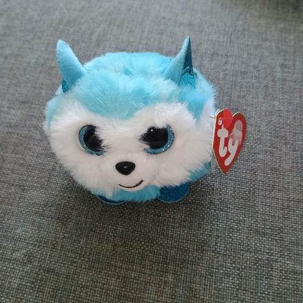 Plyšový psík husky ty puffies (s visačkou),