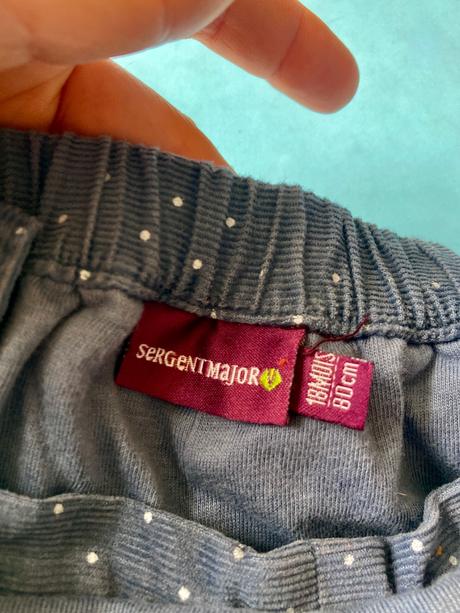 Menčestrové nohavice na traky, sergent major,80