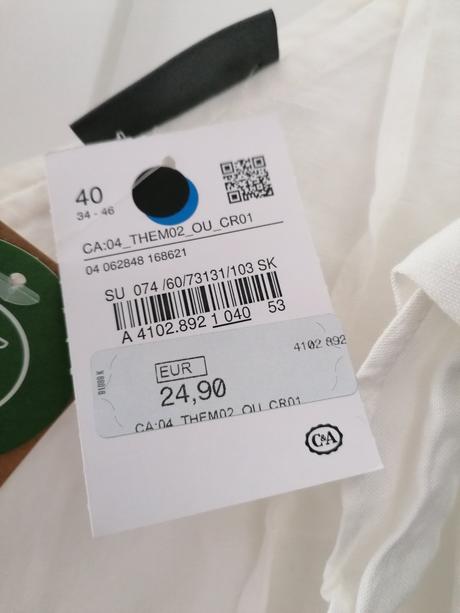 Ľanové šaty, c&a,40