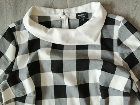 Čiernobiele kockované šaty reserved, v40, reserved,40