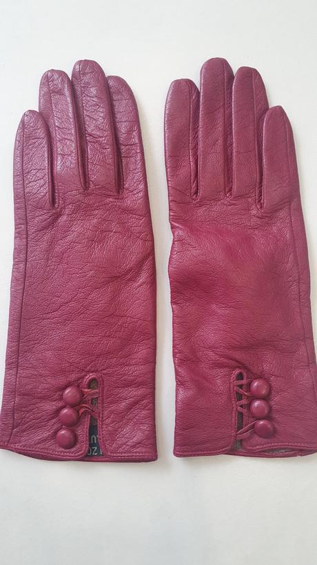 Kožené rukavice, s