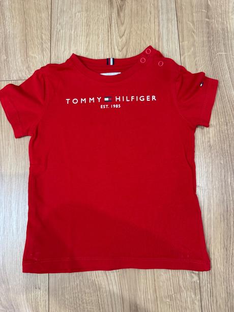 Červené tričko tommy hilfiger, tommy hilfiger,92