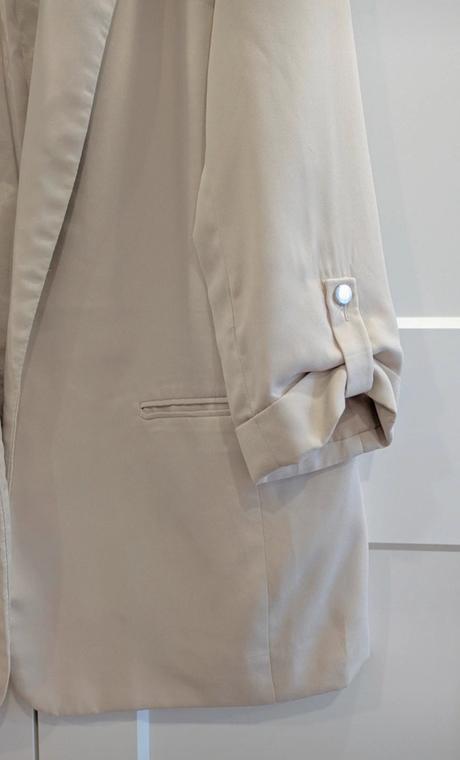 Krémove sako, stradivarius,l