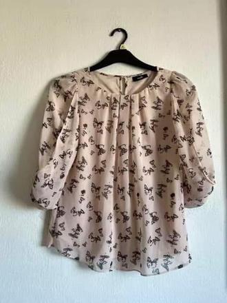 Motyle prekrasna znackova wallis sifonova bluzka, m