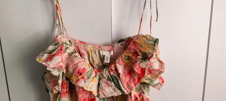 Letné kvetované šaty, h&m,xl