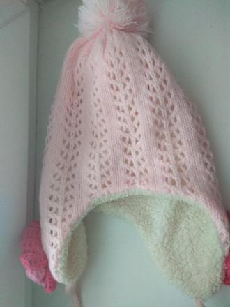 Zimná čiapka s kvetinkami, 110