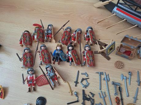Mega set playmobil rímska galéra a príslušenstvo,