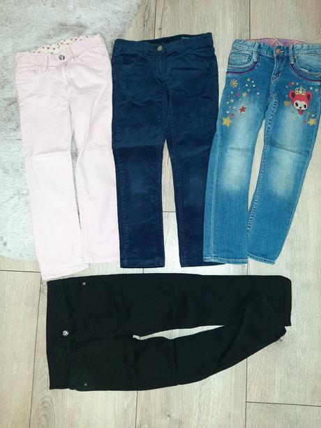 Balíček nohavice, riflíky, 110 /116, 104–116