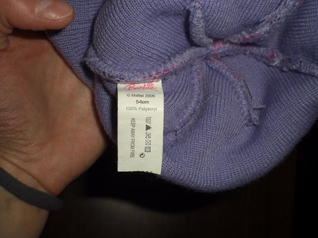 Teplá čiapka s barbie obvod 52 cm top stav 2-4 rok, 98