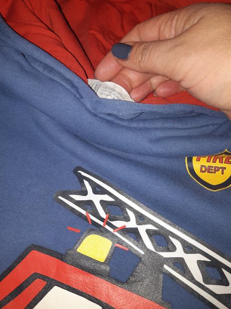 Mikina požiarnik, h&m,134