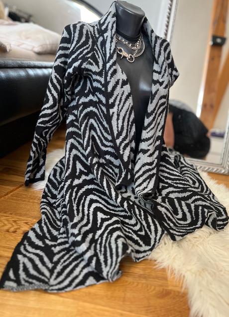 Asymetricky sveter kardigan uni, 