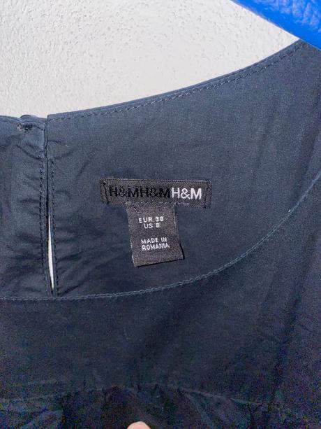 Cierne kratke saty hm, h&m,38