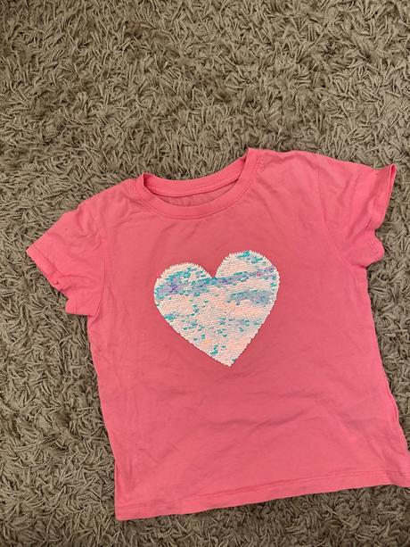 Ružove tričko premieňacie, h&m,110