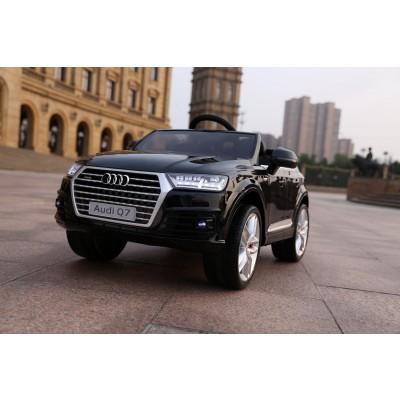 Elektrické autíčko audi q7 new, čierne lakované, e,