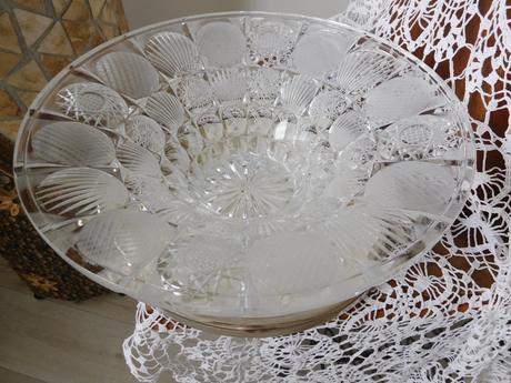 Veľká krištáľová misa bohémia-priemer-31 cm,, 