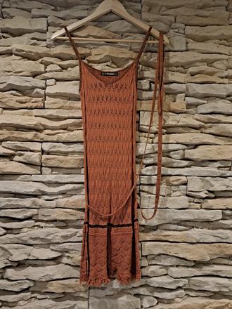 Predĺžený háčkovaný top/šaty, xs