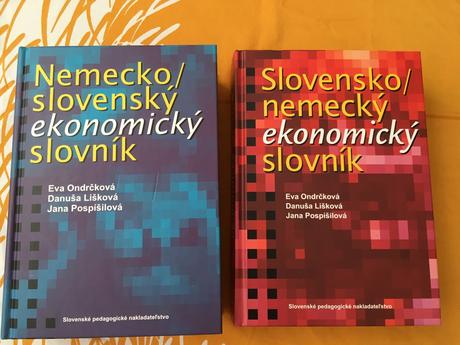 Nemecko-slovenske ekonomicke slovniky 2 zvazky, 
