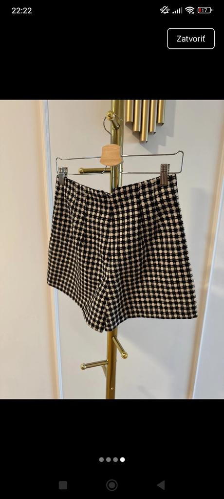 Šortky s vysokým pásom, zara,m