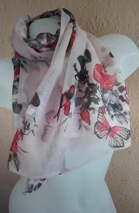 Šatka, ružovo- fialová, 