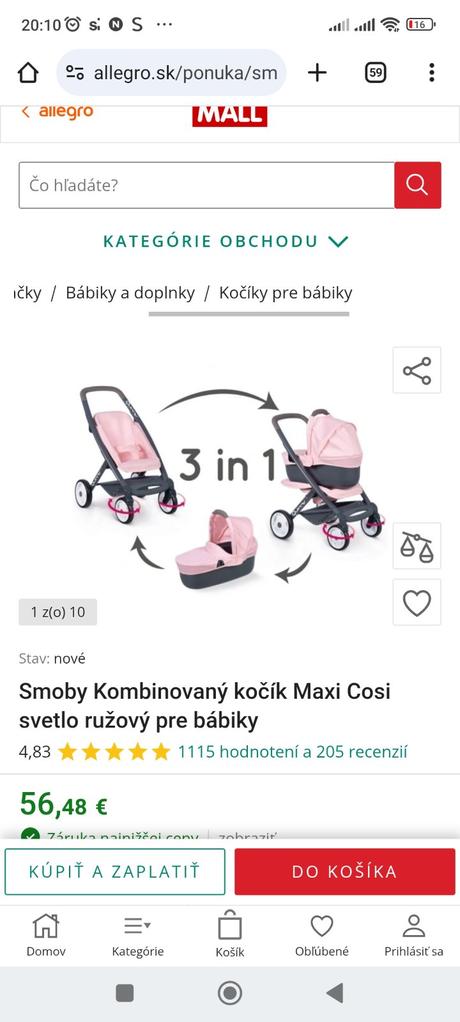 Kočík pre bábiky, 