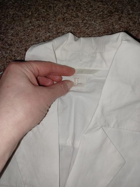 Biela blúzka top, h&m,xs