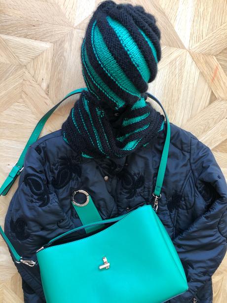 Pletená súprava, čiapka a tunel, 146 - xxl