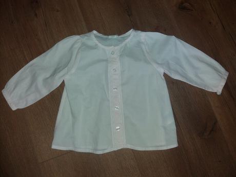 Bledunko ruzova bluzocka s cipkou, h&m,74