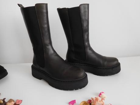 Bianco  - čižmy na platforme - tm-zelené 38v,, 38