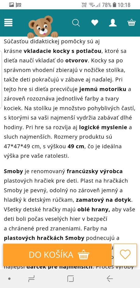 Didaktický hrací stolček smoby,