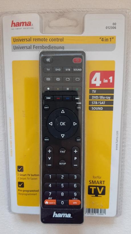 Univerzalny dialkovy ovbádač 4 v 1, 