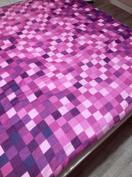 Nové obliečky f&f 140x200 + fialová plachta (set), 