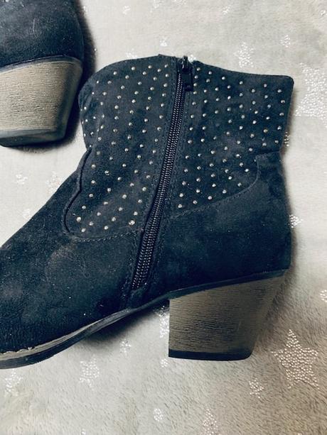 Čierne semišové čižmičky, graceland,39