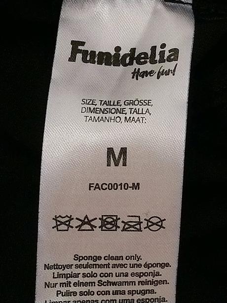 Kostým halloween neviditeľný - čierny, fundelia,